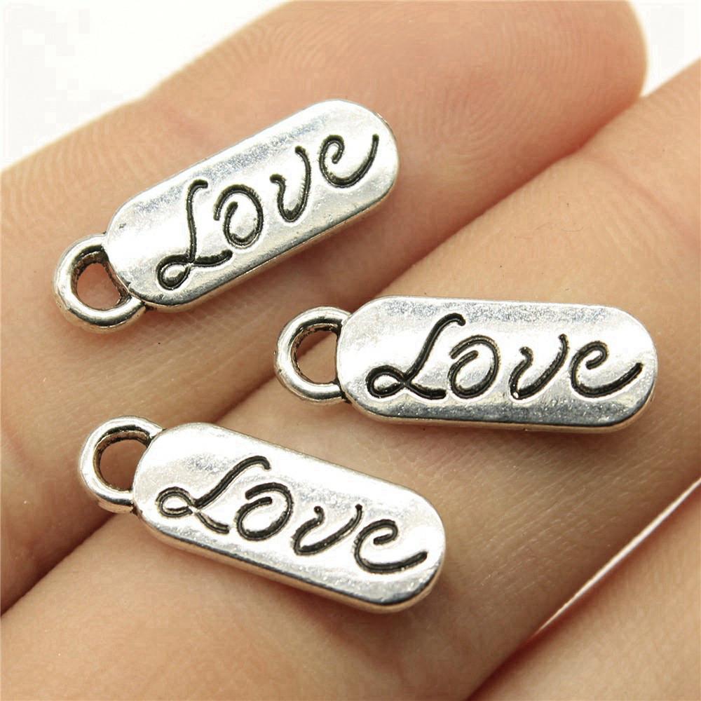Charms Rectangle Tags Badges Friendship Pendants Minimalist Jewelry Components QC104