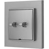 Double Switch, USA Style, Karlik Mini, Silver Color