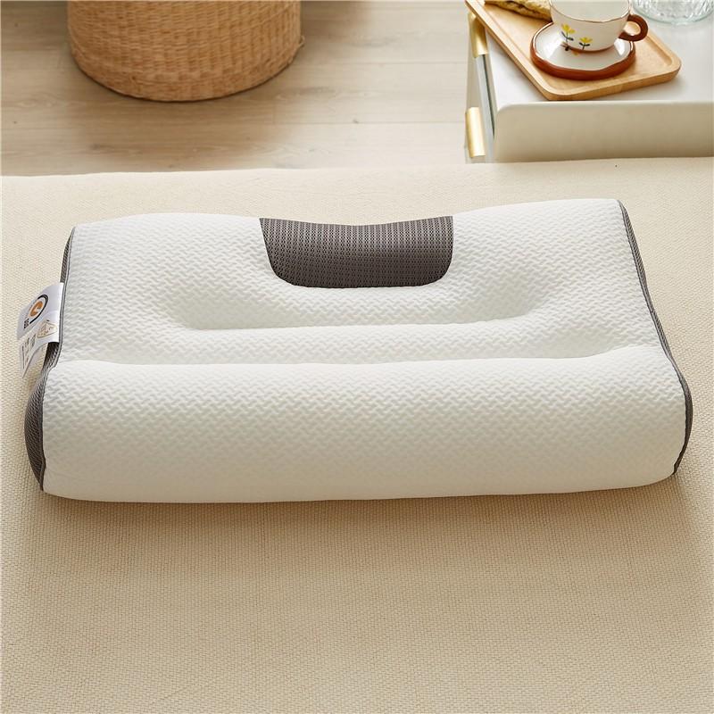 Memory Foam Alternative Pillow Neck Support Sleep Comfort Adult Single Use Machine Washable Knit Cover 48x74cm