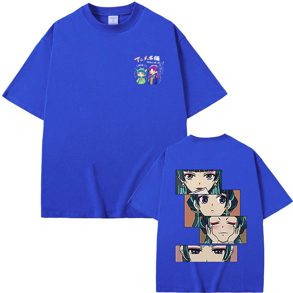 Anime The Apothecary Diaries Merch Tshirt Kawaii Cute Maomao Eyes Graphic T Shirts Men Women Casual Oversized Cotton Tshirts