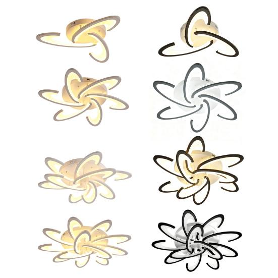 Artistic Flower Ceiling Lamp Unique Petal Design LED Light for Home Dimmable Modern Fixture for Bedroom Living Room Decor