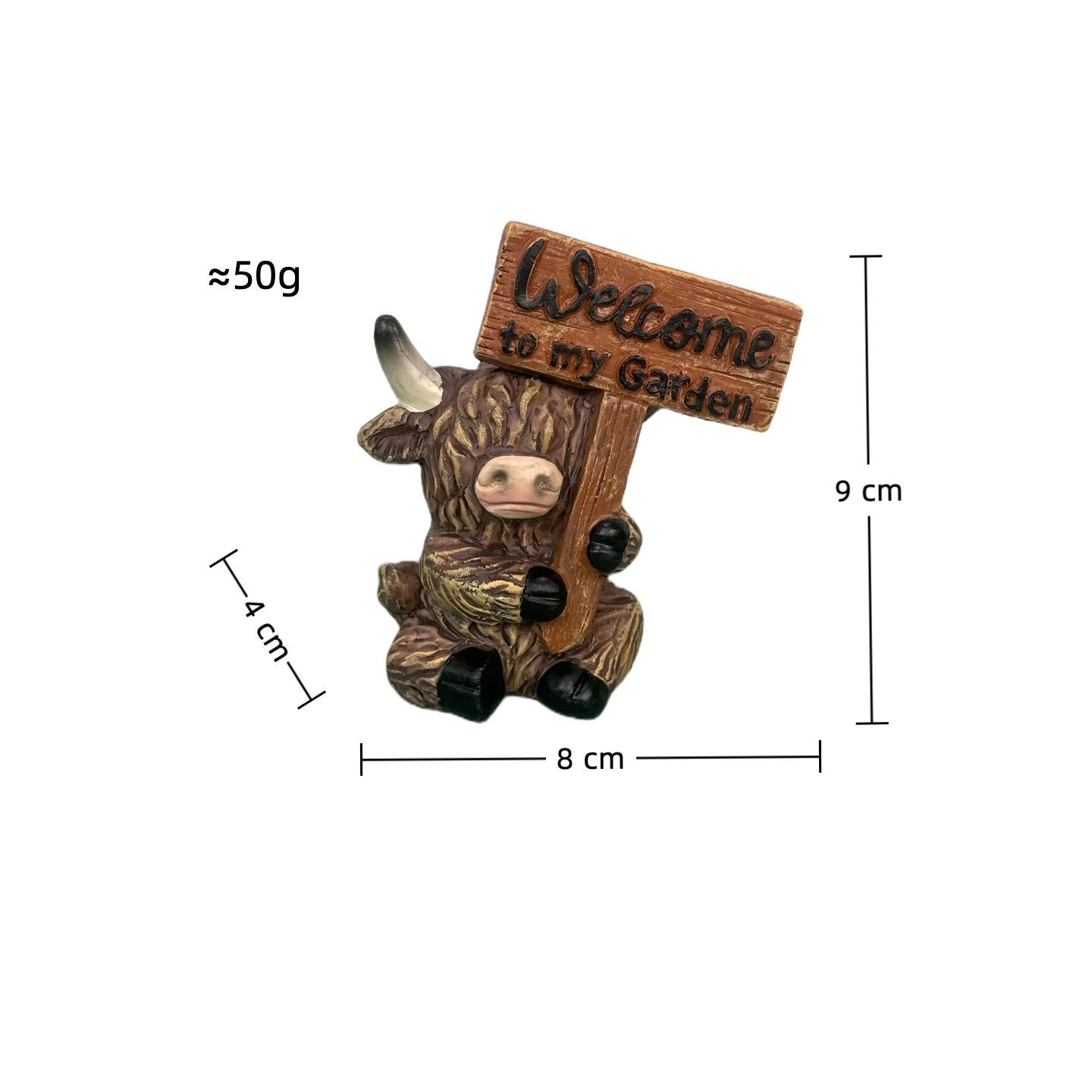 

Welcoming Highland Yak Resin Garden Ornament – Outdoor Courtyard Decoration