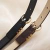 Width 1.4Cm Fashion Simple Women'S Belt Versatile Dress Jeans Accessories Girdle Gothic Retro Gold Pin Buckle Thin Waistband