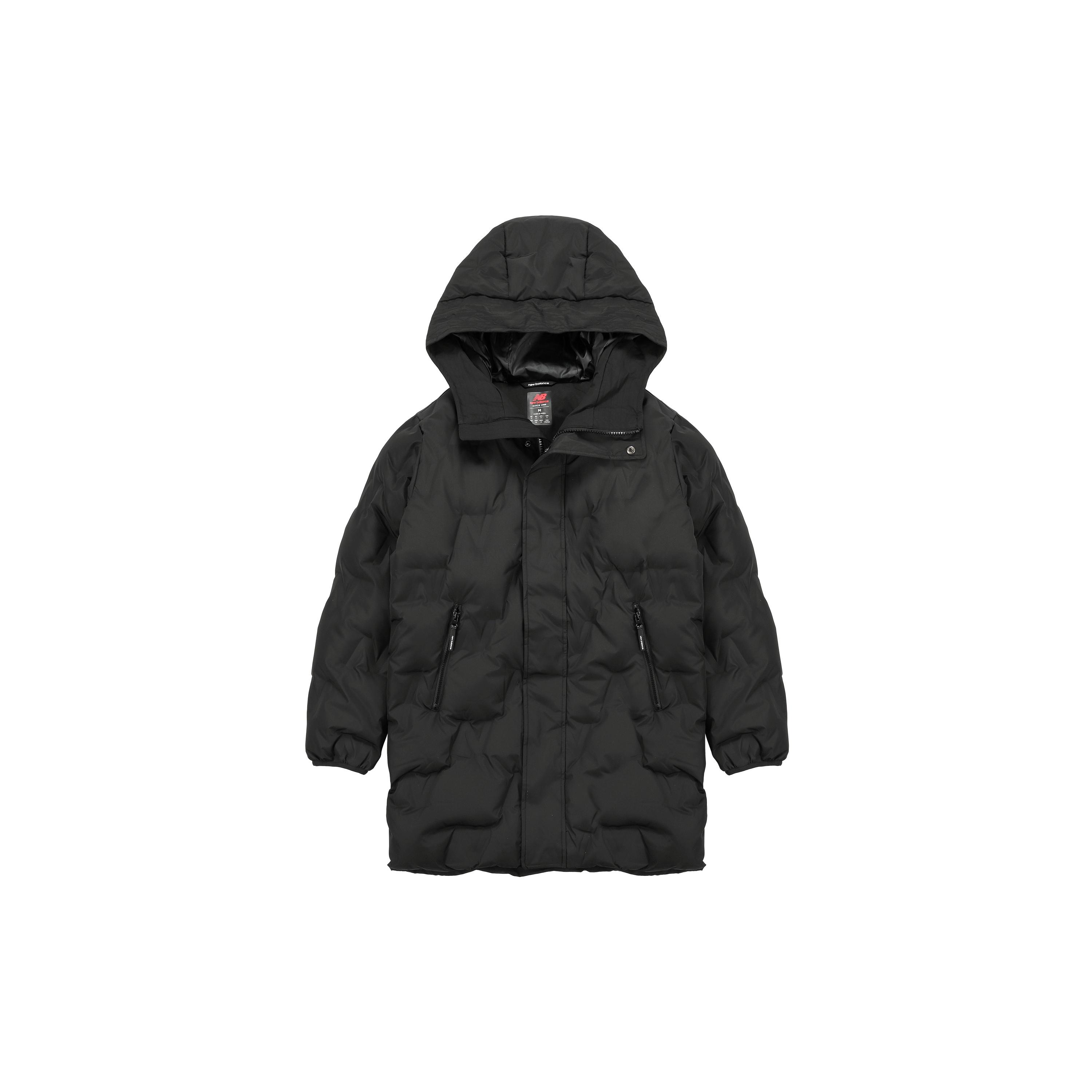 New Balance Long Down Jacket Asia Sizing Black Unisex AMJ14303-BK S