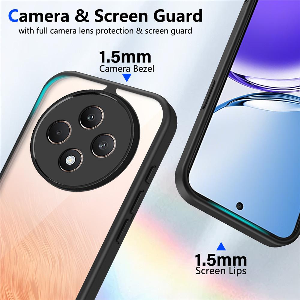 Reno 14F Armor Shockproof Phone Case For Oppo Reno 14 Pro 5G 13F 12F 11F 13 12 11 Pro A91 Luxury Matte Acrylic Clear Hard Cover