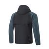 Li-Ning Reflective Water-Resistant Slim-Fit Hooded Sports Jacket Men Outerwear Black Dark-Blue AFDU489-1