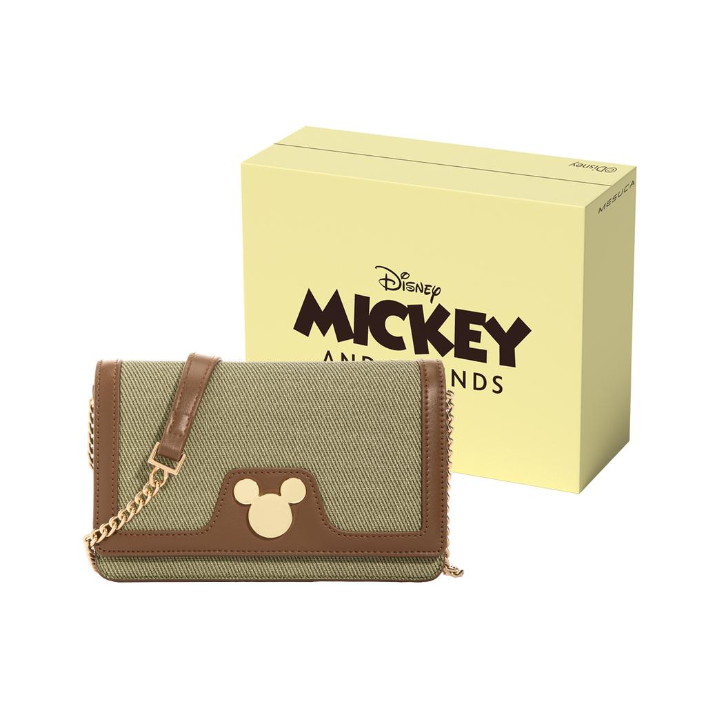 New Disney Mickey Series Synthetic Leather Crossbody Bag, Shoulder Bag Regular Women's Brown DHF41135-A