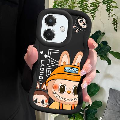Cute Labubu Soft Phone Cover for Samsung Galaxy A52 A73 A12 S24 Ultra 5G S23 S22 S21 S20 FE Wave Edge Shockproof Protective Rubber Case