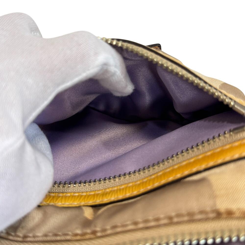 COACH 14562 2-way One-Hand Shoulder Bag (Crossbody Bag) Signature canvas Poppy Shoulder Bag yellow canvas Used