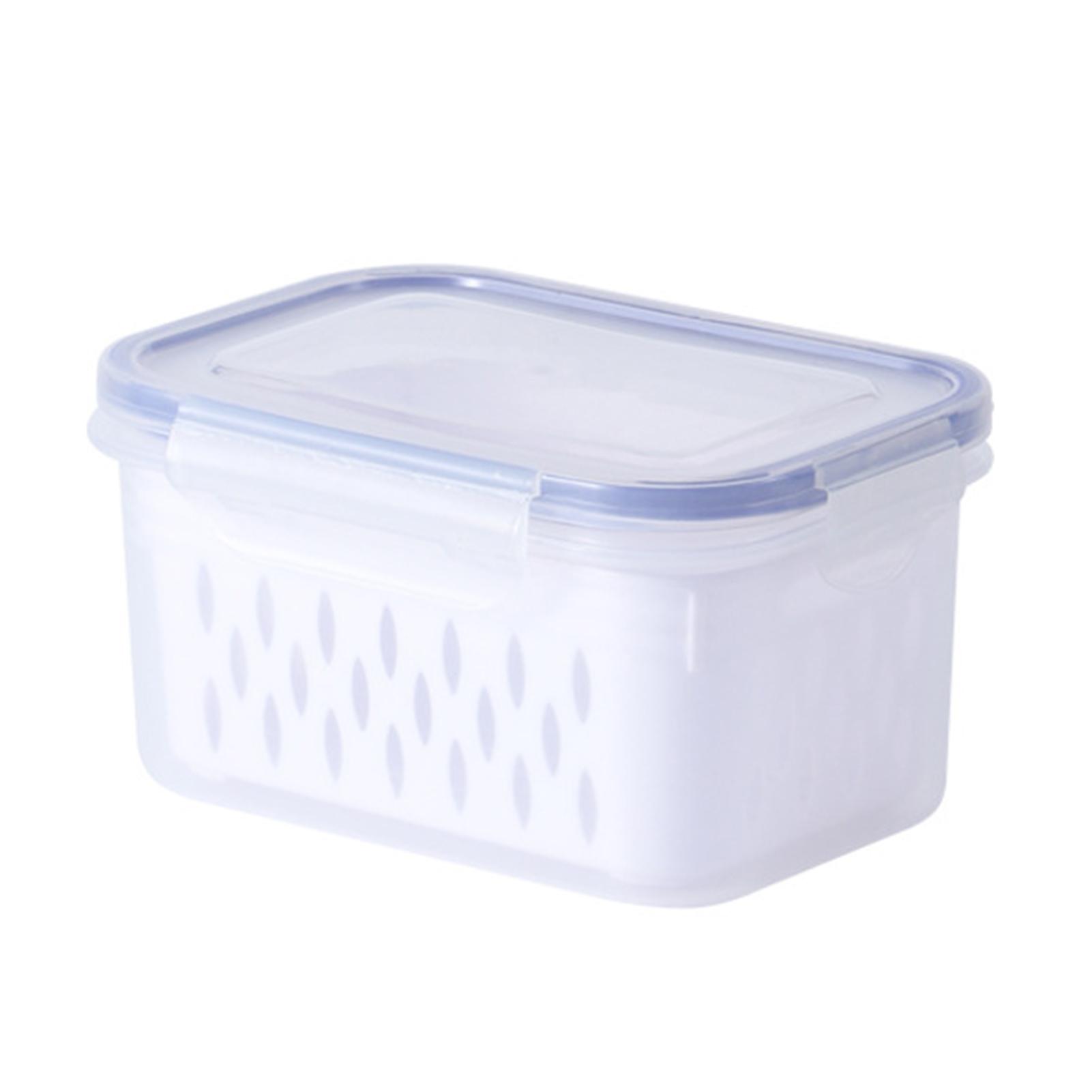 

Контейнер для хранения в холодильнике, двухслойная герметичная корзина для овощей и фруктов, пищевая корзина для слива, кухонный органайзер, контейнеры Grey