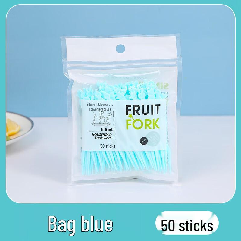 Pabei Jednorazowe 2-zębne Plastikowe Widelczyki do Ciasta i Owoców