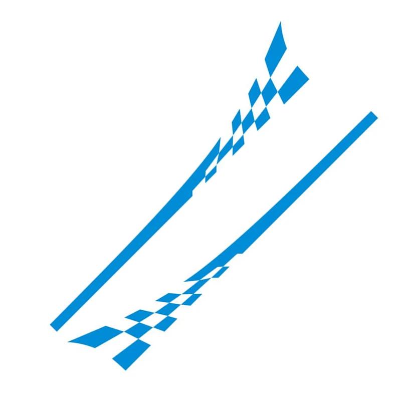 Car Door Side Stripes For-Porsche 911 997 Exterior Accessories Racing Flag Graphics Sticker Auto Body Decor Vinyl Decals