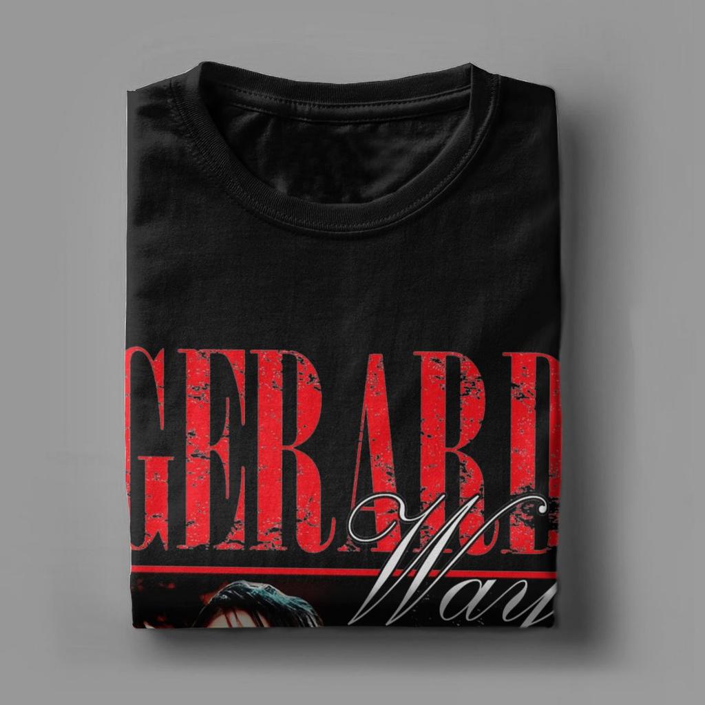 Gerard Way MCR T-shirt dla mężczyzn Casualowe 100% bawełniane koszulki Okrągły dekolt Krótki rękaw T-shirt Unikalna odzież