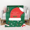 3D Christmas Theme Flannel Throw Blanket Soft Lightweight Warm for Living Room Bedroom Bed Sofa Couch Kids Adults Gifts