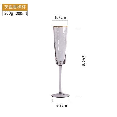 Phnom Penh Red Wine Glass Cup Triangle Wine Glass Crystal Glass High Champagne Sparkling Glass Home Foreign Wine