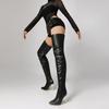 34-48 Large Size Fashion Thin Heel Ultra High Heel Over Knee Elastic Boots Source