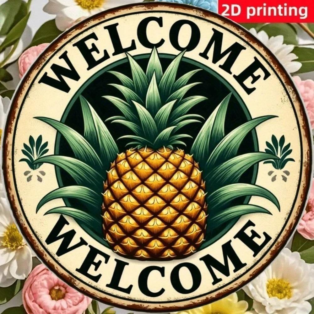 Vintage Tropical Metal Wall Art Decor Sign Gift