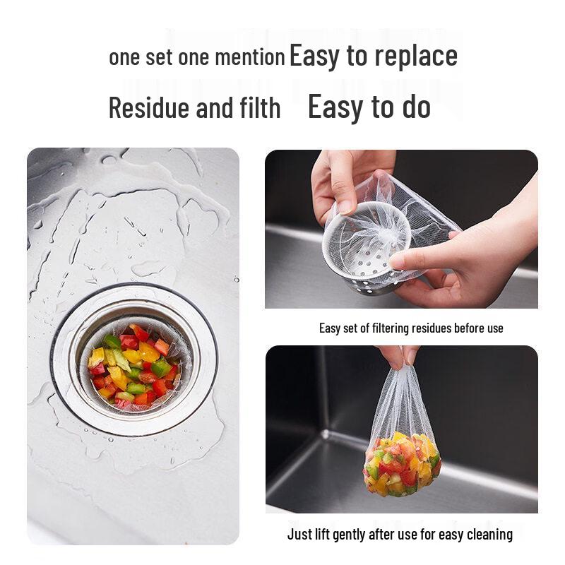 ZISIZ Disposable Kitchen Sink Strainer Bags