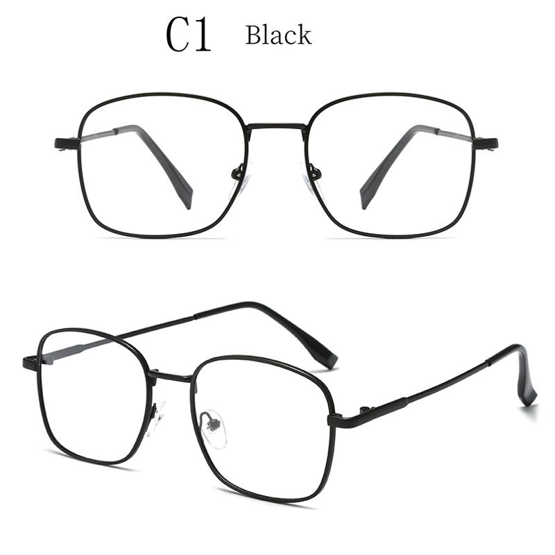 Square Metal Photochromic Anti Radiation Eyeglass For Woman Men Photochromic Sunglasses Anti Blue Light Eye Protection Glasses