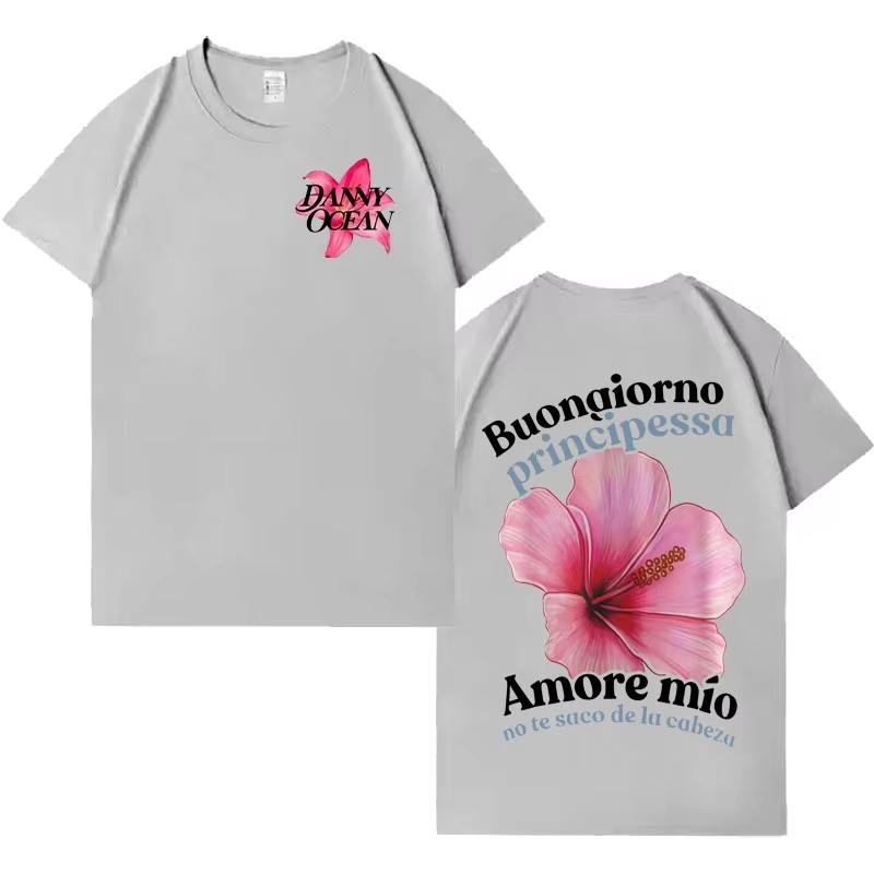 

2026 Spring Summer Rapper Danny Ocean Double Sided Graphic Tshirt Men ONeck Casual High Street Short Sleeve Fans Gift 4XL