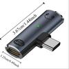 Converter 2-in-1 Audio Adapter PD 100W USB C Charge Adapter USB C To 3.5mm Adapter  Charging