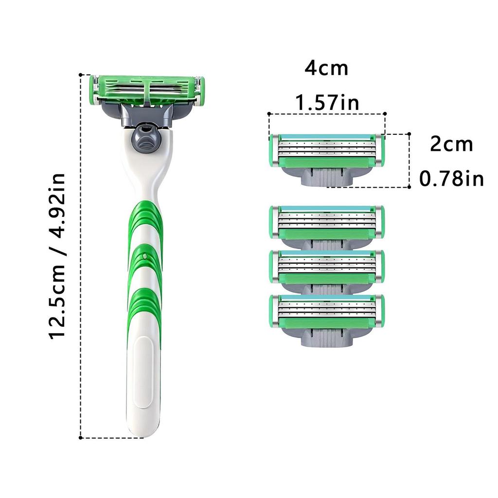 Three-Blade Manual Men's Shaving Set