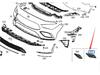Mercedes-Benz CLA W118 Front Bumper Air Vents (Left & Right) - 1188854301, 1188854401