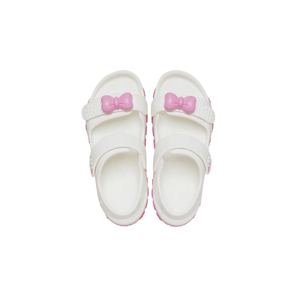 Crocs Resin Comfortable Versatile Kids Sandals Kids Sandals White Pink 210028-1NG