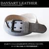 Genuine Large Nubuck Double Buckle Vintage Finish [Days Art] Belt, Leather, Cowhide, Size, Long, Leather, Brushed, Hole, Belt,