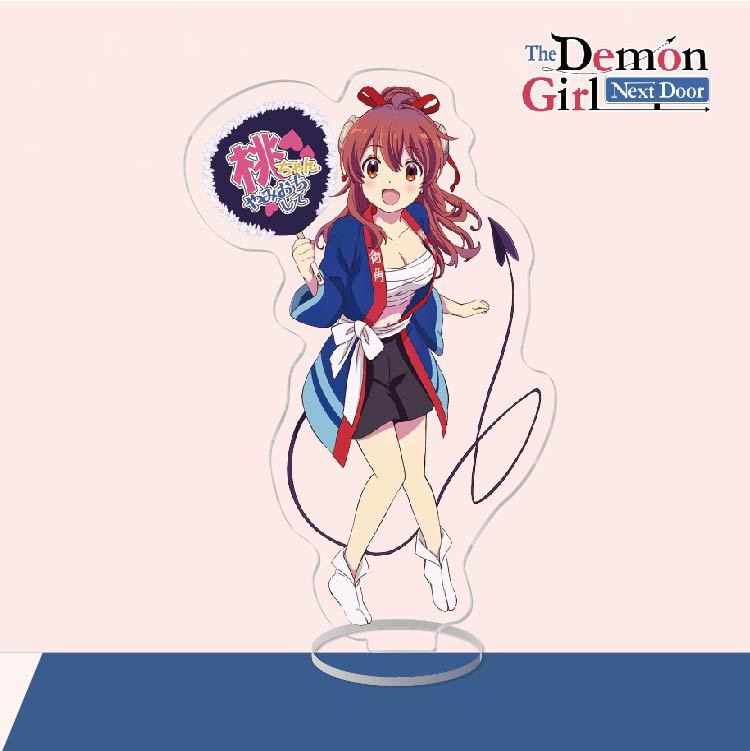 Anime Acrylic Stand Action Figure Toy The Demon Girl Next Door PVC Acrylic Stand Machikado Mazoku Desktop Stand Model Toy Gift