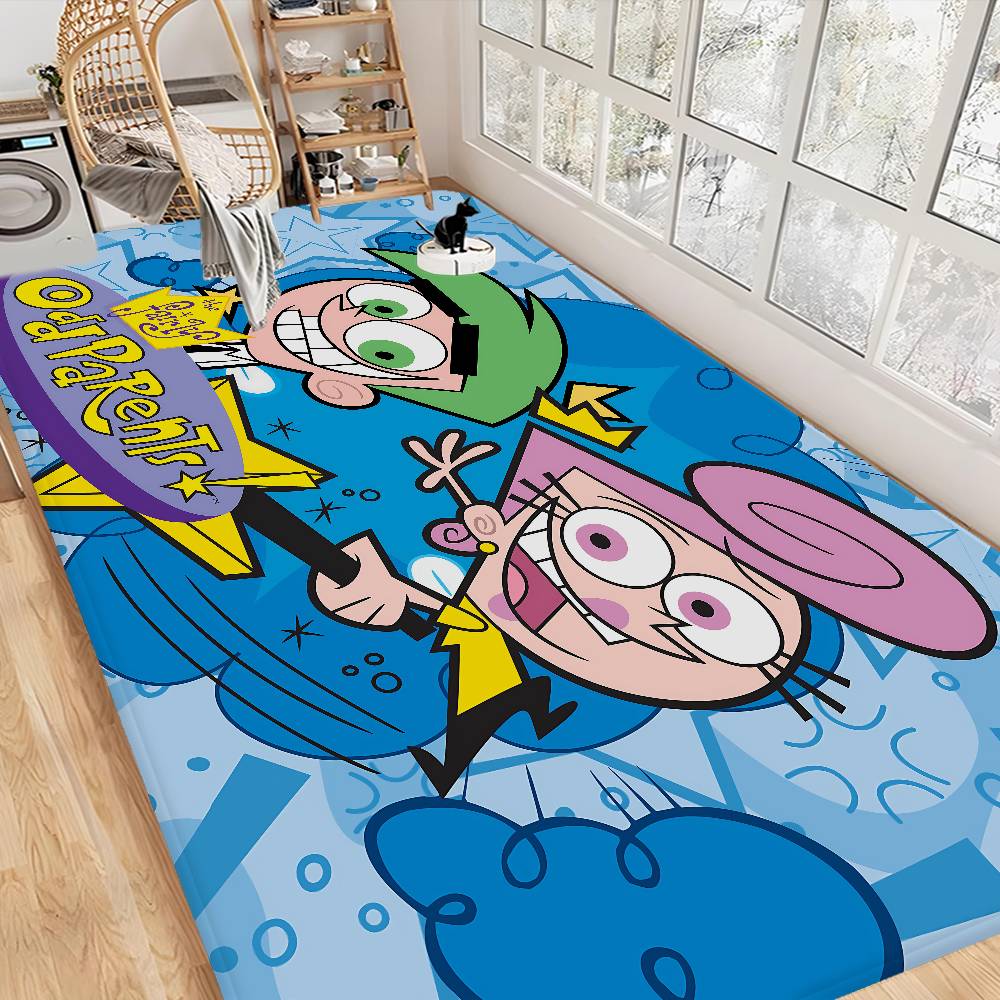 Cartoon The F-Fairly O-OddParents Entrance Door Mat Washable Non-Slip Living Room Sofa Chairs Area Mat Kitchen Welcome Doormat