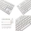 XDA Profile PBT Keycaps Japanese Characters 126PCS Milk White Minimalist Theme for Mechanical Keyboard Customizers