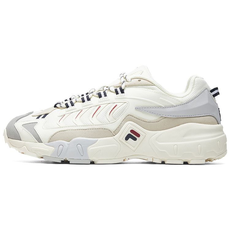 FILA Predator 1 Fabric Sport Retro Low-Top Lifestyle Shoes Women sneakers White Gray F12W031127FVL