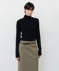 NOTIA Wool Tencel Turtle Neck T-Shirts - Black