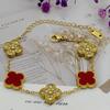 New Shiny Four-leaf Clover Bracelet Five-flower Fashion Sense Hand Jewelry Simple Jewelry