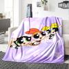 1pc Powerpuff2 Blanket, Gift, for Men and Women, Soft Blanket, Good for Sofa Bed Couch Travel, Lightweight Flannel Blanket