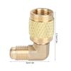 R410 Male Thread 1/4 to Female Thread 5/16 90 degrees  Adapter Connector Cooler Air-Conditioner Accessory
