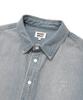 WACKY WILLY Washed Denim Long Sleeve Shirt Blue