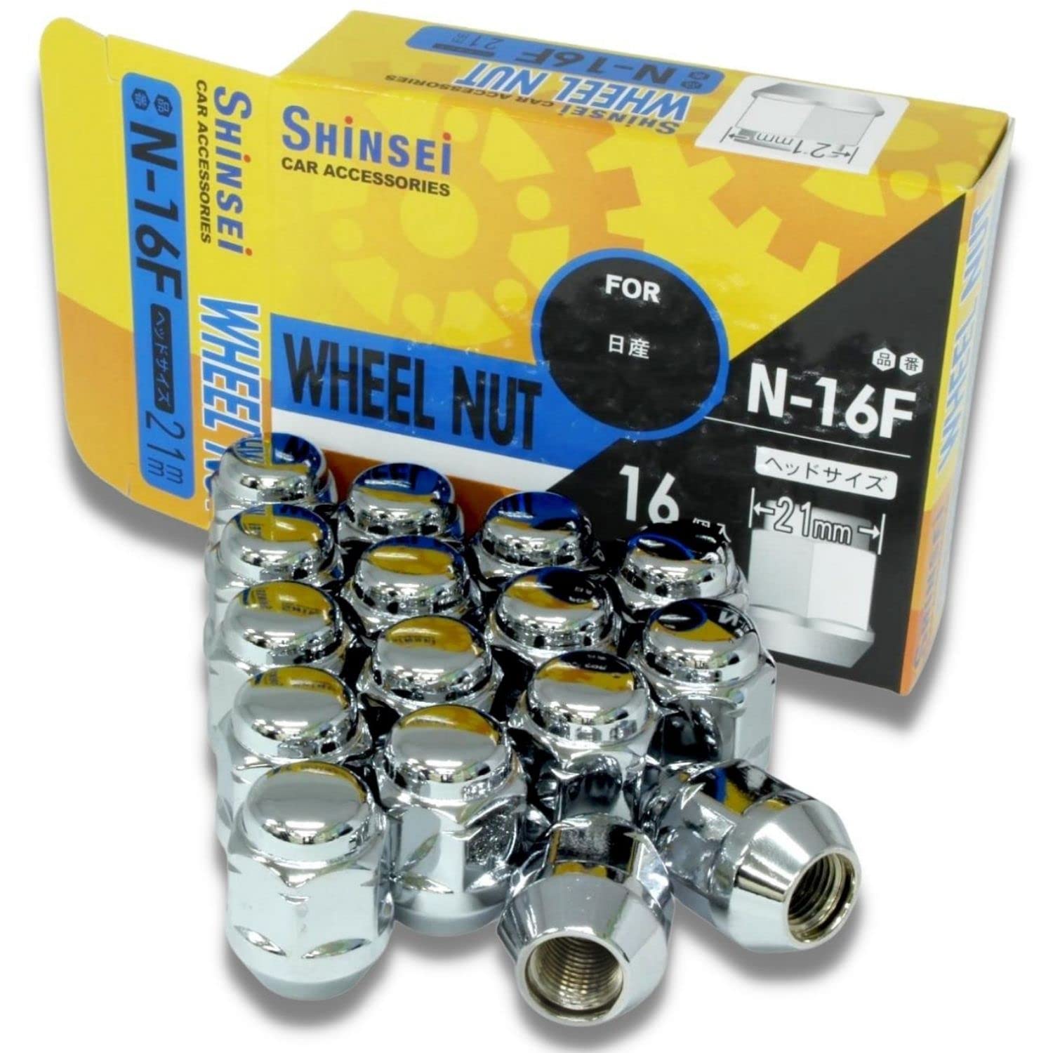 

Shinsei Wheel M12 x Tapered Pack of Carbon Steel for Machine Nuts, P1.25, Seat, 60°, 16, Construction, Hexagonal, N-16F