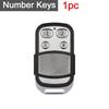 1-5PCS 433mhz Remote Control 4 Button Smart Copy Duplicator Electric Garage Door Gate Remote Cloning Universal Garage Door Gate