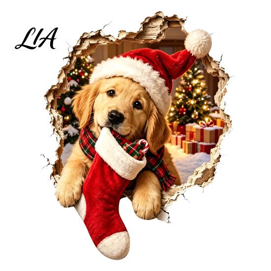 Festive Home Decoration Christmas Break-In 3D Wall Decal, Santa Claus/Deer/Snowman/Elf/Dog/Nutcracker/Gingerbread Man Patterns Window Glass