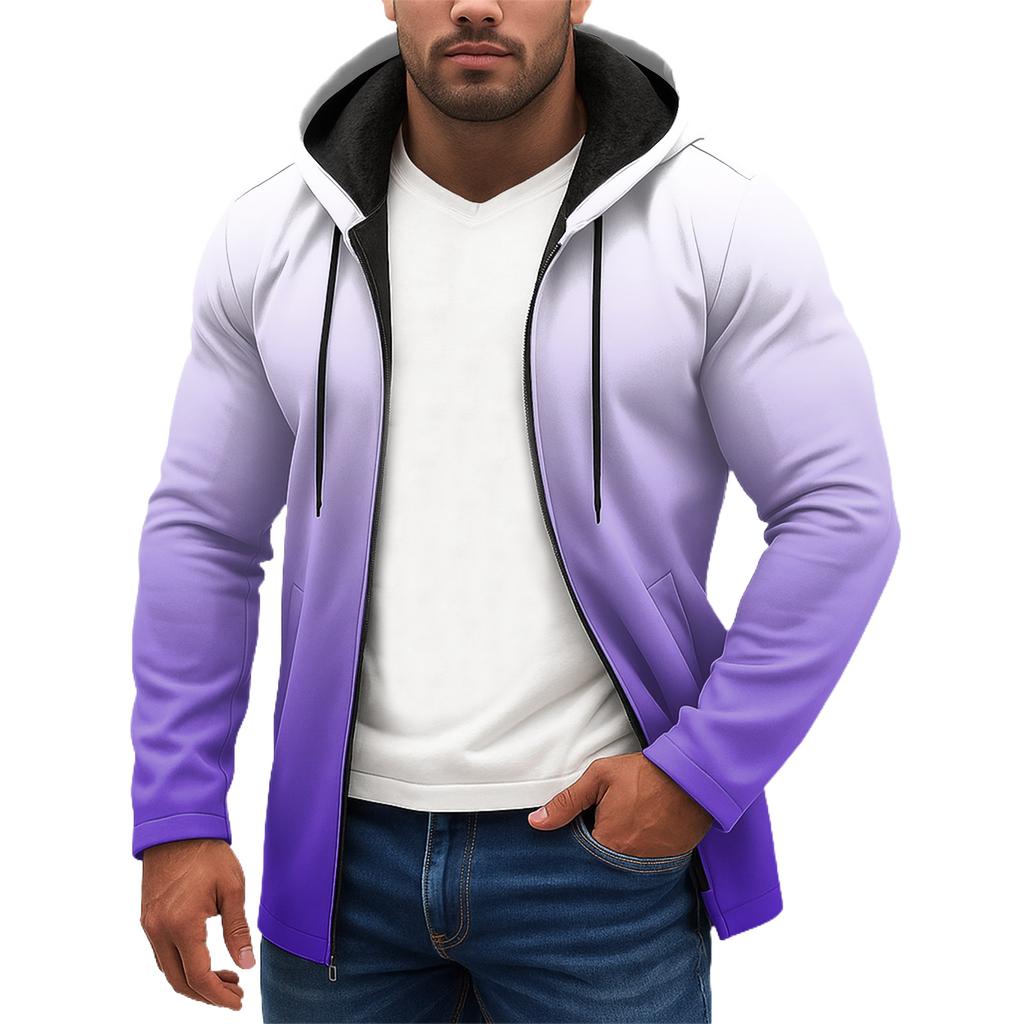 Sportstreningsdrakt med hette Unisex løpeantrekk Langermet genser Hettegenser Genser