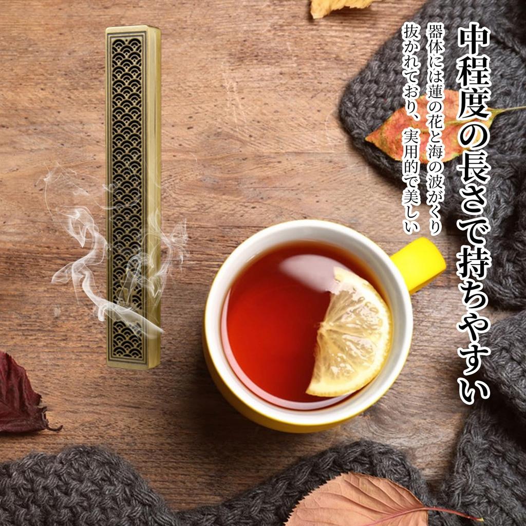 Zhejia Incense Holder, Horizontal Incense Burner with Lid, Openwork Design, Japanese Style, Ash-Proof, Ideal for Study, Meditation, Rest, Memorial