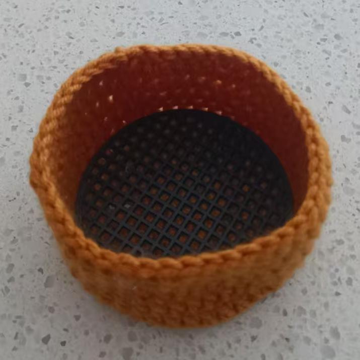Colorful Handmade Crochet Threedimensional Petal DIY Splicing Bags Clothes Insulated Coaster Cotton Thread Cup Pad Decor Cup Mat