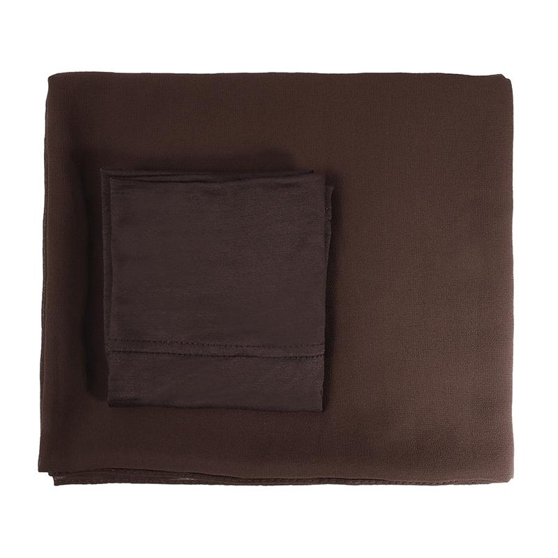 A Set Polyester Turban Hat Chiffon Shawl Skin Friendly Hijab Tube Hat Head Covering Hui Two Piece Combination Set Multi-Coloured