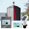 Ultrasonic Water Tank Liquid Depth Level Meter Temperature Sensor Time Display W/ Alarm Ultrasonic Tank Liquid Depth Level Meter