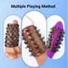 MELEON Soft Elastic Penis Extension Sleeve Delayed Ejaculation Condoms Cock Extender Increase Dick Sleeves Adult Sex Toys For Men