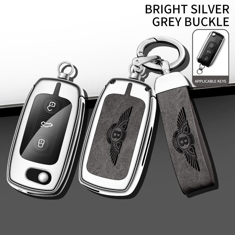 

For Bentley Mulsanne Continental Flying Spur Hurtling GT Zinc Alloy Car Key Case Cover Shell Fob Folding Flip Remote Accessories