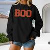 Women's Round Neck Printed Tops Cotton Casual Fashion Long Sleeve Pullover Top Blouse
