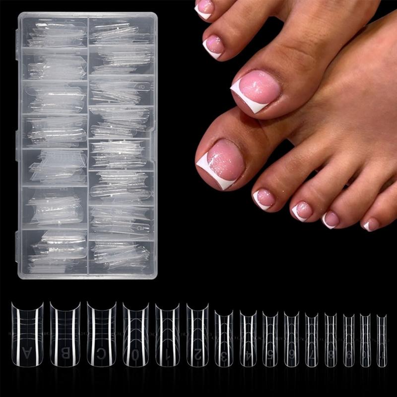 

Universals Nail Extension Forms 150Pcs Double Ended Design for Natural Look ABS Storage Container Included 1